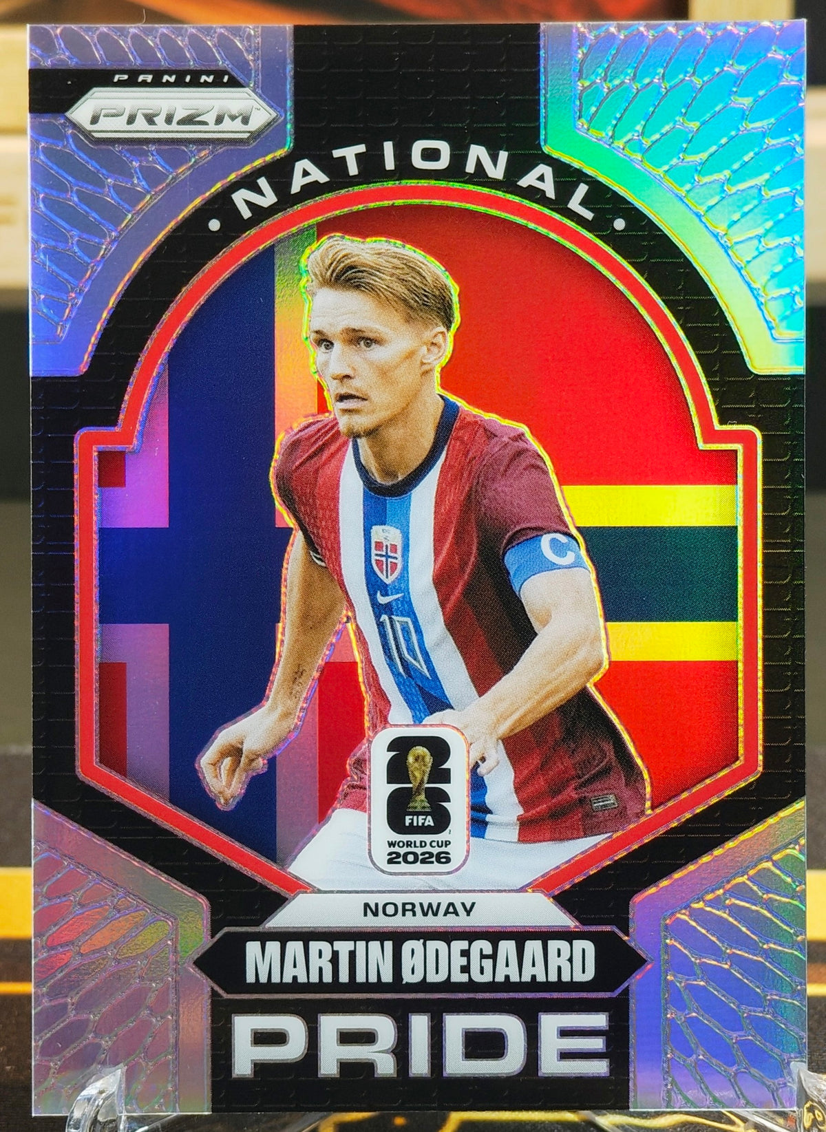 Martin Ødegaard Norge – Panini Prizm VM 2026 i eksklusiv samleramme