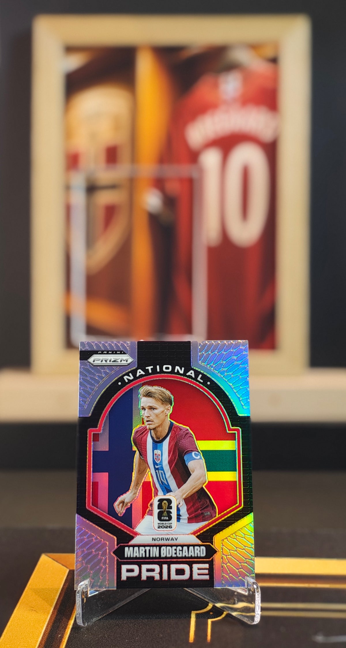 Martin Ødegaard Norge – Panini Prizm VM 2026 i eksklusiv samleramme