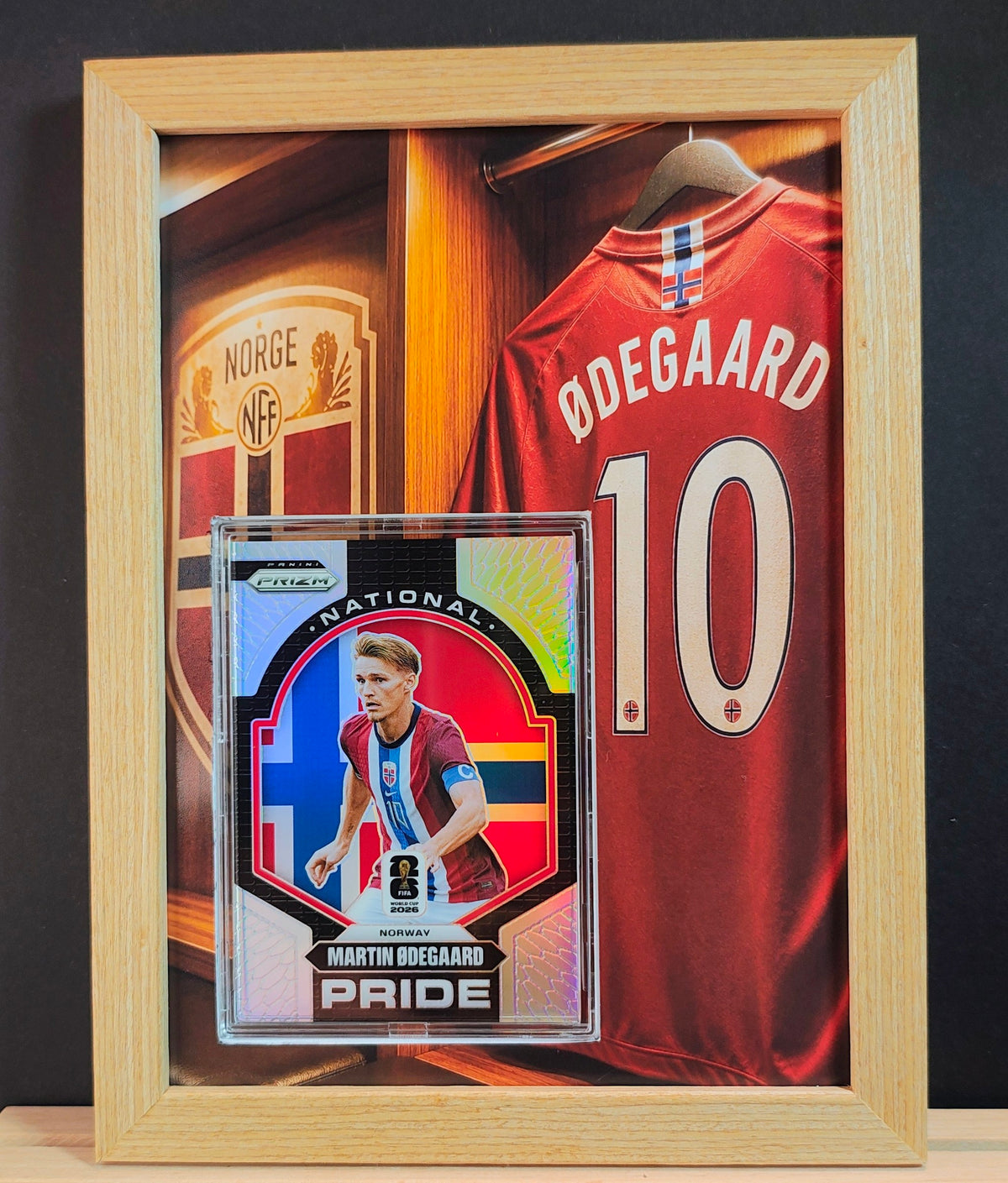 Martin Ødegaard Norge – Panini Prizm VM 2026 i eksklusiv samleramme