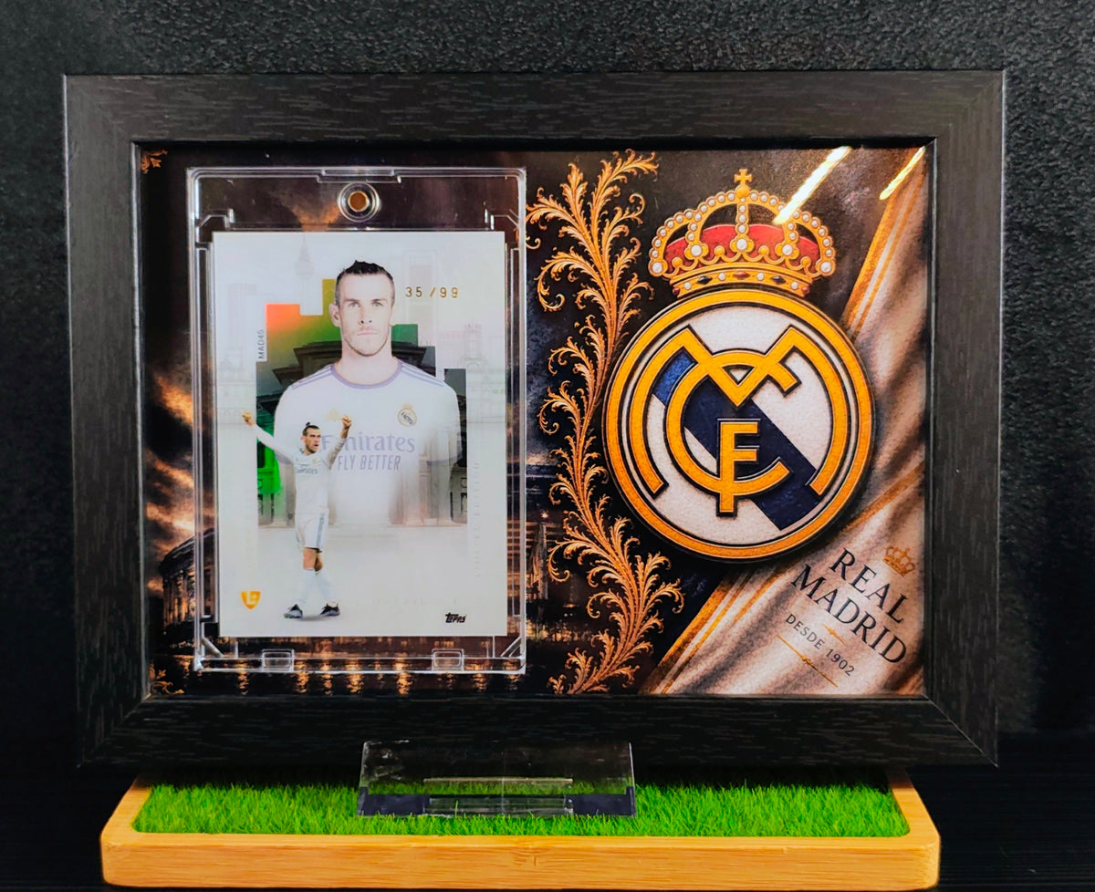 Gareth Bale /99 – Real Madrid Topps-kort i eksklusiv samleramme